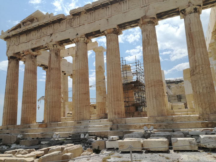 El Partenón de Atenas. Foto personal de Lady Allegra, mayo de 2017