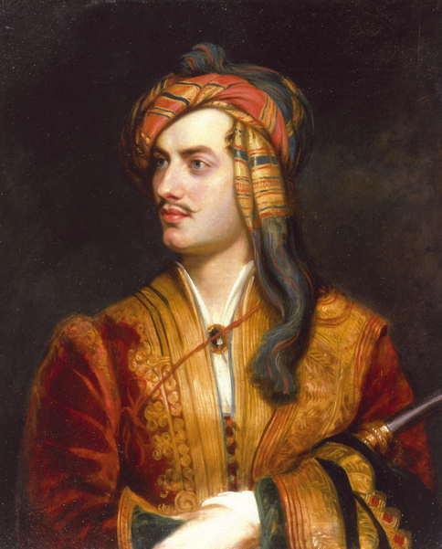 Copia del retrato de Lord Byron por Thomas Phillips